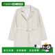 白色 MAX 翻领休闲夹克 6916024806001 AW2024 MARA 女士西服
