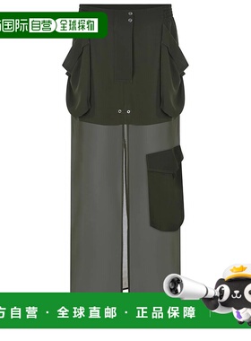 PINKO 女士半身裙 104789A21X83 SS2025 绿色a字裙