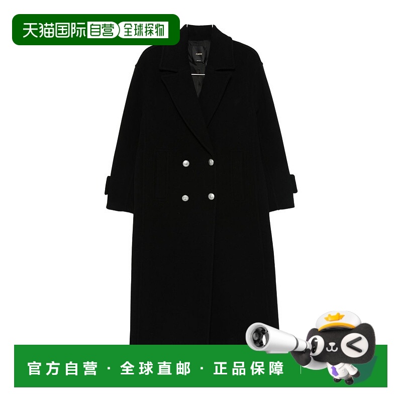 PINKO 女士大衣 105770A2SMZ99 AW2025 黑色 Double-Breasted  Co