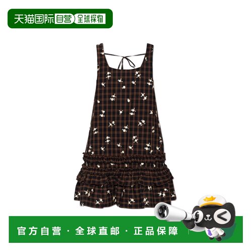 GANNI 女士连衣裙 A103064212000ZX8 AW2026 棕色 Dress with flo