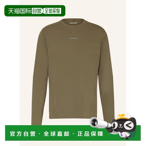 SALOMON 男士运动服 100283135816000 CO 卡其色 TRACKLINE long