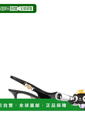 1h可退 潮奢 versace 范思哲 女士 Medusa â€™95 黑色皮质浅口鞋