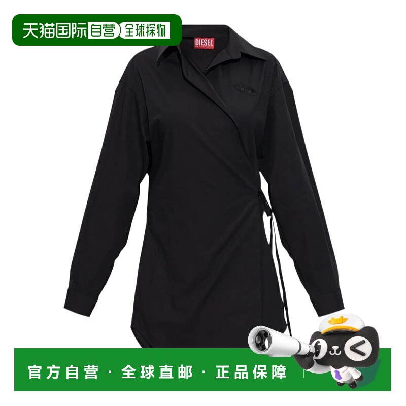 1h可退 DIESEL 女士外套 A200630EPCL9XX SS2026 黑色 衬衫式连衣