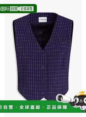 1h可退 潮奢 CLAUDIE PIERLOT 女士 de poudre 格纹粒纹背心 CFPV