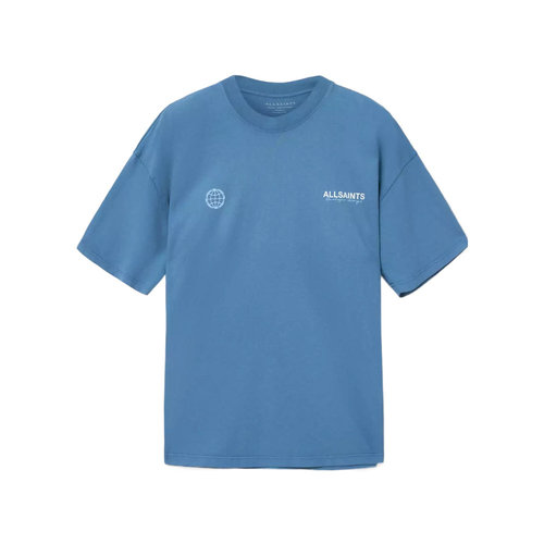 ALL SAINTS 男士T恤 M006PEBAYBLUE SS2026 蓝色 EMBLEM 短袖T恤