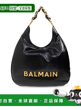 BALMAIN 女士斜挎包 EN1BT929LETF0PA SS2025 黑色 大号 1945 Sof