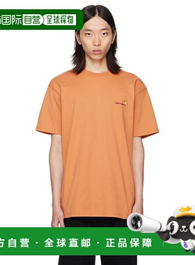 1h可退 潮奢 CARHARTT WIP 男士 橙色 S/S American Script T 恤