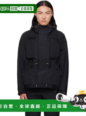 1h可退 潮奢 Sacai 男士 黑色 Suiting Bonding & Grosgrain 夹克