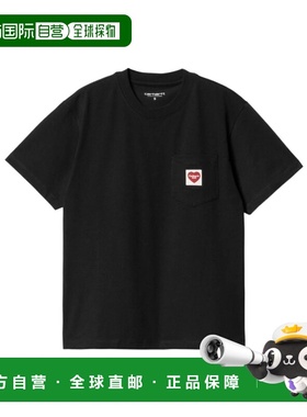 CARHARTT WIP 女士T恤 I0321801V2XX AW2025 黑色短袖