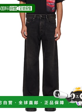 1h可退 潮奢 Diesel 迪赛 男士 黑色 2024 Regular D-Macs 牛仔裤