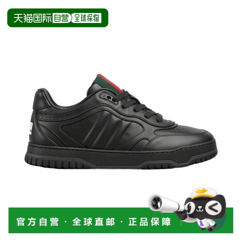 Gucci/古驰 Gucci男款黑色Re-Web系列运动球鞋786186 AADJ9 10447