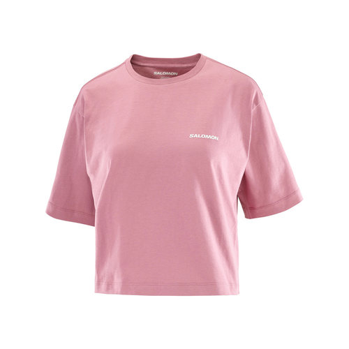 SALOMON 女士T恤 LC2834700DUSKY SS2026 粉红色 T-SHIRT