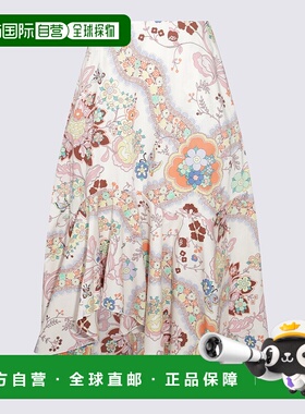 1h可退 ETRO 女士半身裙 WRFA009599SA5I6X0803 SS2025 红色a字裙