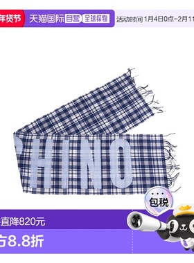 1h可退 MOSCHINO 女士围巾 50238M5856002 AW2025 蓝色 Sciarpa c