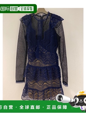 1h可退 SELF-PORTRAIT 女士半身裙 SP16071NNAVY AW2024 黑色