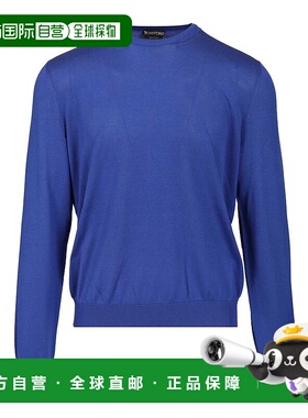 1h可退 TOM FORD 男士针织衫 KCL057YMS135HB665 AW2025 蓝色