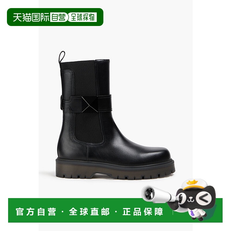 1h可退 潮奢 Valentino 华伦天奴 女士 One 铆钉皮质切尔西靴 W2S