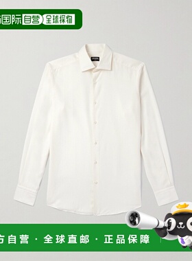 1h可退 潮奢 zegna 杰尼亚 男士 Cashco 长袖羊绒衬衫 E8X44A6SRF