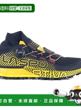 La Sportiva 男士 Cyklon 黑/黄 越野跑鞋 46W-999100
