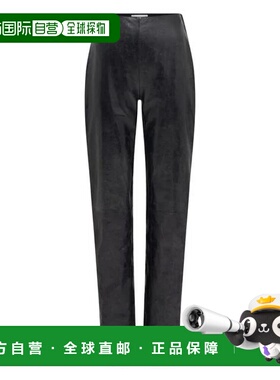 1h可退 潮奢 Marine Serre 女士 SERRE 海军风黑色裤子 WPA163ACL
