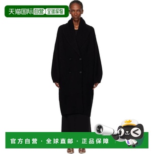 1h可退 潮奢 toteme 女士 黑色 Long Shawl-Lapel 开衫 261WRT069