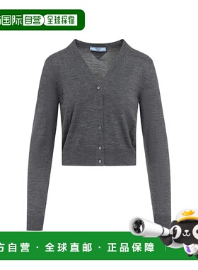 PRADA 女士针织衫 P25N50SOOO16SW0480 SS2025蓝色 开衫