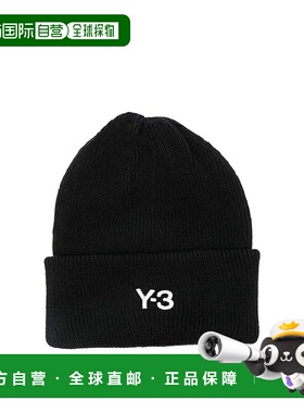 Y-3 男士帽子 JW8963 AW2025 黑色 Embroidered Logo Detail Blen