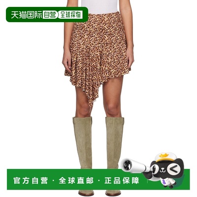 1h可退 潮奢 ISABEL MARANT 女士 棕色 Juliany 短裙 24PJU0141FA