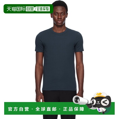 Tom Ford 汤姆 福特 男士 海军蓝 T恤 T4M08104NAVY