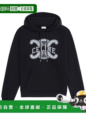 CELINE 男士卫衣 RY0JH670Q38AW AW2025 黑色 长袖卫衣