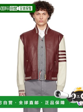 1h可退 潮奢 Thom Browne 汤姆 布朗 男士 酒红色 & 灰白色 Class