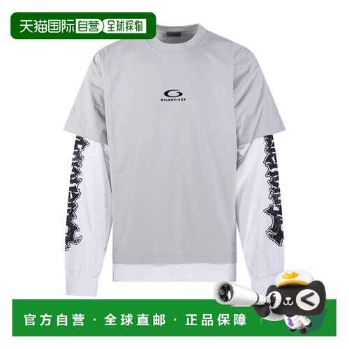 BALENCIAGA 男士T恤 871497TUVD51410 SS2026 白色【付后1h可退】
