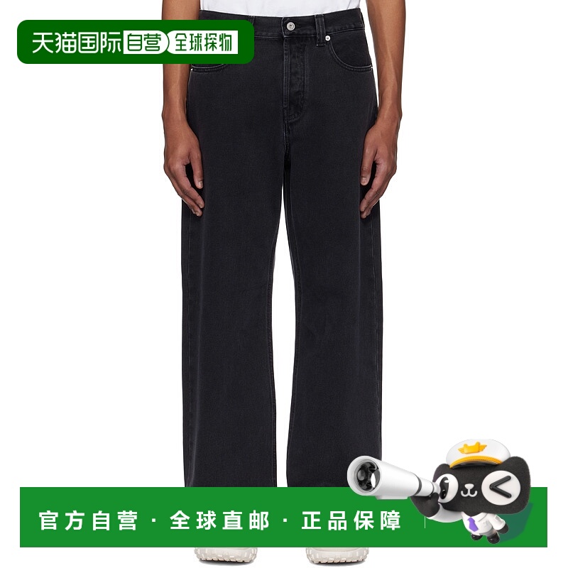 1h可退 潮奢 Jacquemus 男士 黑色 The straight de-Nîmes 牛仔裤