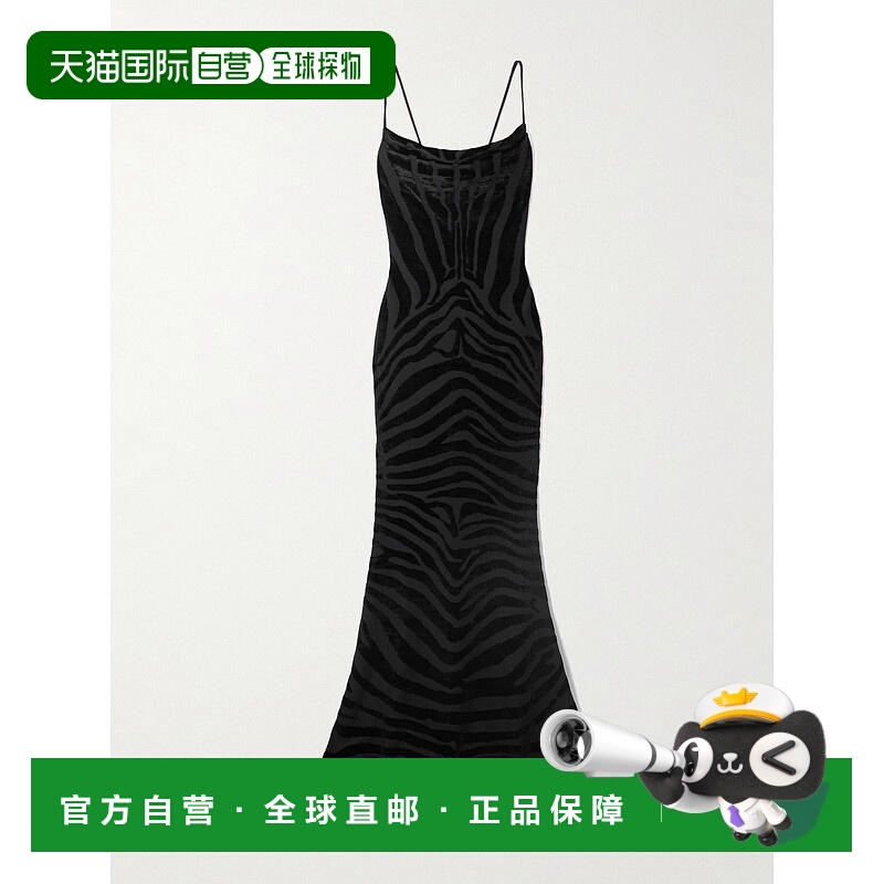 1h可退 潮奢 Balmain 巴尔曼 女士 德沃尔天鹅绒礼服 FF0RN300JL1