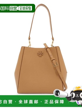 TORY BURCH汤丽柏琦女款徽标Logo荔枝纹皮革水桶包158499新款