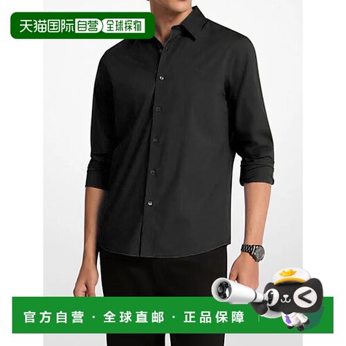 MICHAEL KORS 男士衬衫 CF5409T4CZ001 SS2026 黑色长袖男装