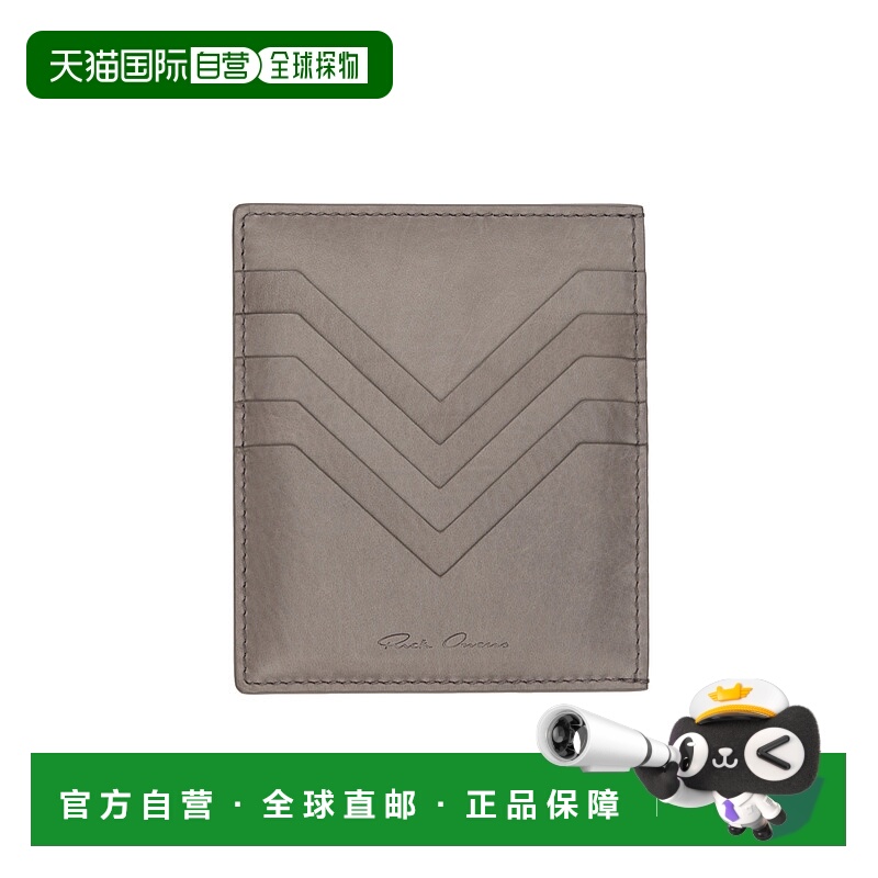 1h可退 RICK OWENS 男士钱包 RA02E0710LCA34 AW2025 灰色