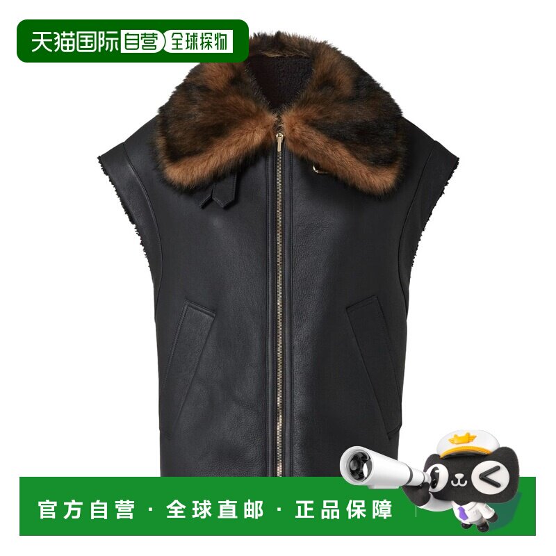 FENDI 女士夹克 FM5434AHBDFOGME CO 黑色 SHEEPSKIN FUR VEST