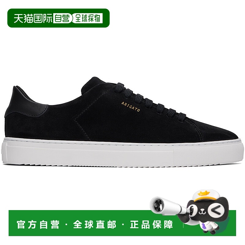 1h可退 潮奢 Axel Arigato 男士 黑色 Clean 90 Suede 运动鞋 F22