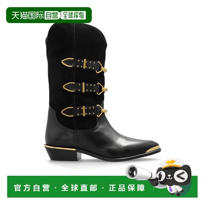 1h可退 ISABEL MARANT 女士靴子 BO0213FAC3A07SBLACK CO女靴