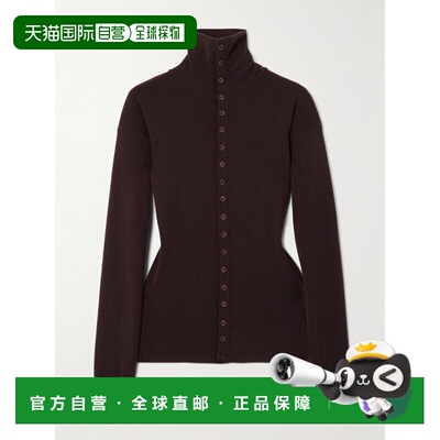 Lemaire 女士 酒红色 Buttoned Fitted 开衫 TO1431LK1045