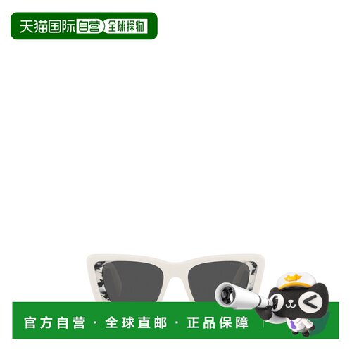 PRADA 女士眼镜 PR08YS02V5S0 AW2022 白色 logo太阳镜