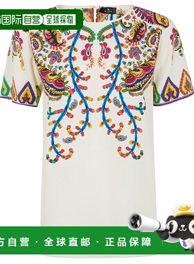 1h可退 ETRO 女士T恤 WRJA0025AKG21X0800 SS2026 米白色短袖