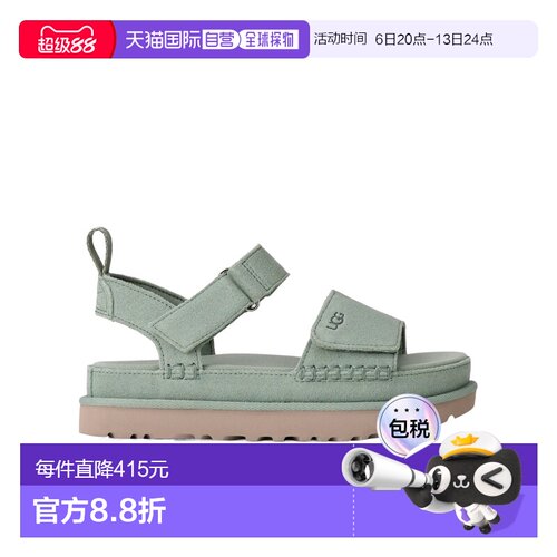 1h可退 UGG 女士凉鞋 1136783ART SS2026 灰色 Goldenstar凉鞋