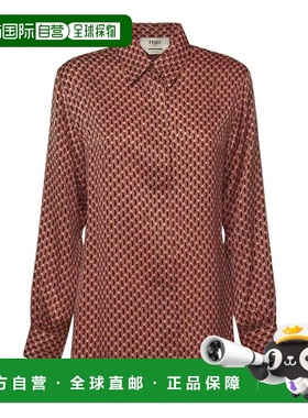 FENDI 女士衬衫 FS8293AVJ2F1TRM SS2026 棕色 FENDI MICRO DOTS