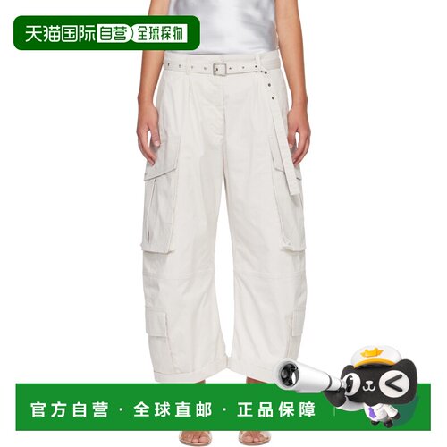 Acne Studios 艾克妮 女士 米色束带工装裤 AK1086