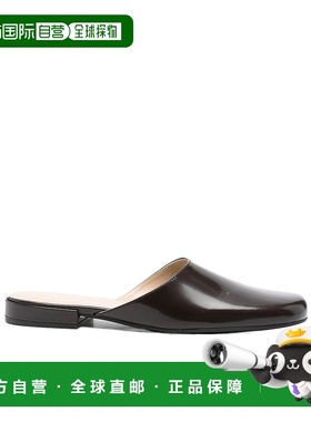 THE ROW 女士拖鞋 F1677L604LQB AW2025 黑色女鞋单鞋半拖鞋