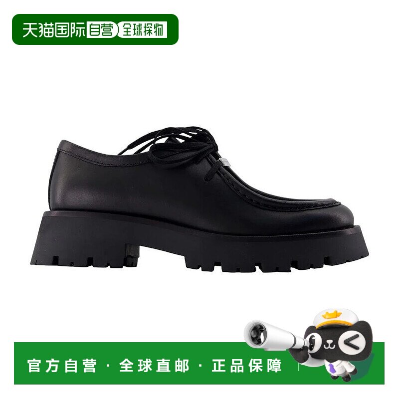 1h可退 ALEXANDER WANG 女士芭蕾乐福鞋 30126F004 SS2026 黑色