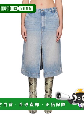 1h可退 潮奢 KHAITE 女士 蓝色 Charlene 牛仔半身裙 1082094