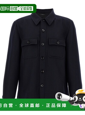 1h可退 TOM FORD 男士衬衫 OJS016FMW063HB825 AW2025 蓝色男装